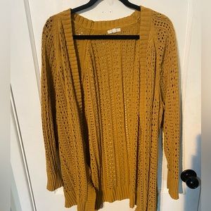 Yellow Maurice’s size 3 cardigan